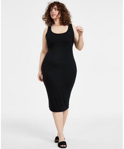 Trendy Plus Size Ruched-Sleeve Blazer & Bodycon Midi Dress $20.50 Dresses