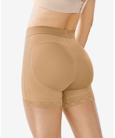 Women's Mid-Rise Sculpting Butt Lifter Shaper Shorts Tan/Beige $28.05 Shapewear