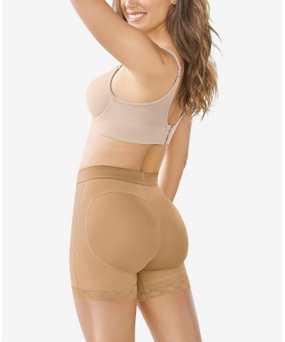 Women's Mid-Rise Sculpting Butt Lifter Shaper Shorts Tan/Beige $28.05 Shapewear