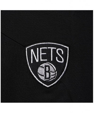 Women's Black Brooklyn Nets Nostalgic Full-Snap Tracksuit Jacket Black $52.80 Jackets