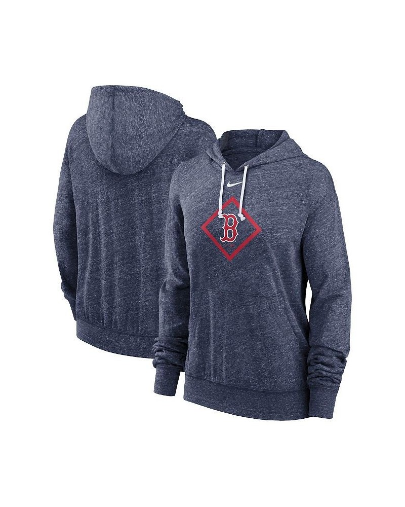 Women's Navy Boston Red Sox Diamond Icon Gym Vintage-Like Pullover Hoodie Navy $43.34 Sweatshirts