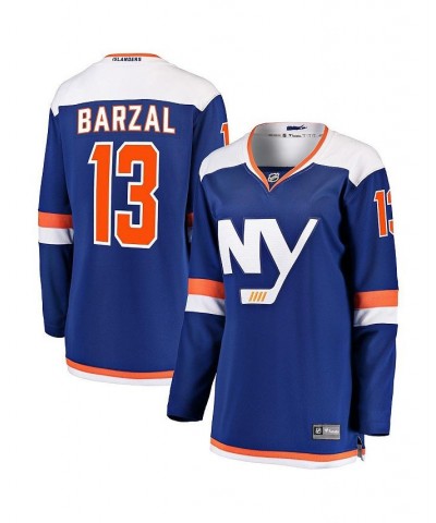 Women's Mathew Barzal Blue New York Islanders Alternate Breakaway Jersey Blue $69.30 Jersey