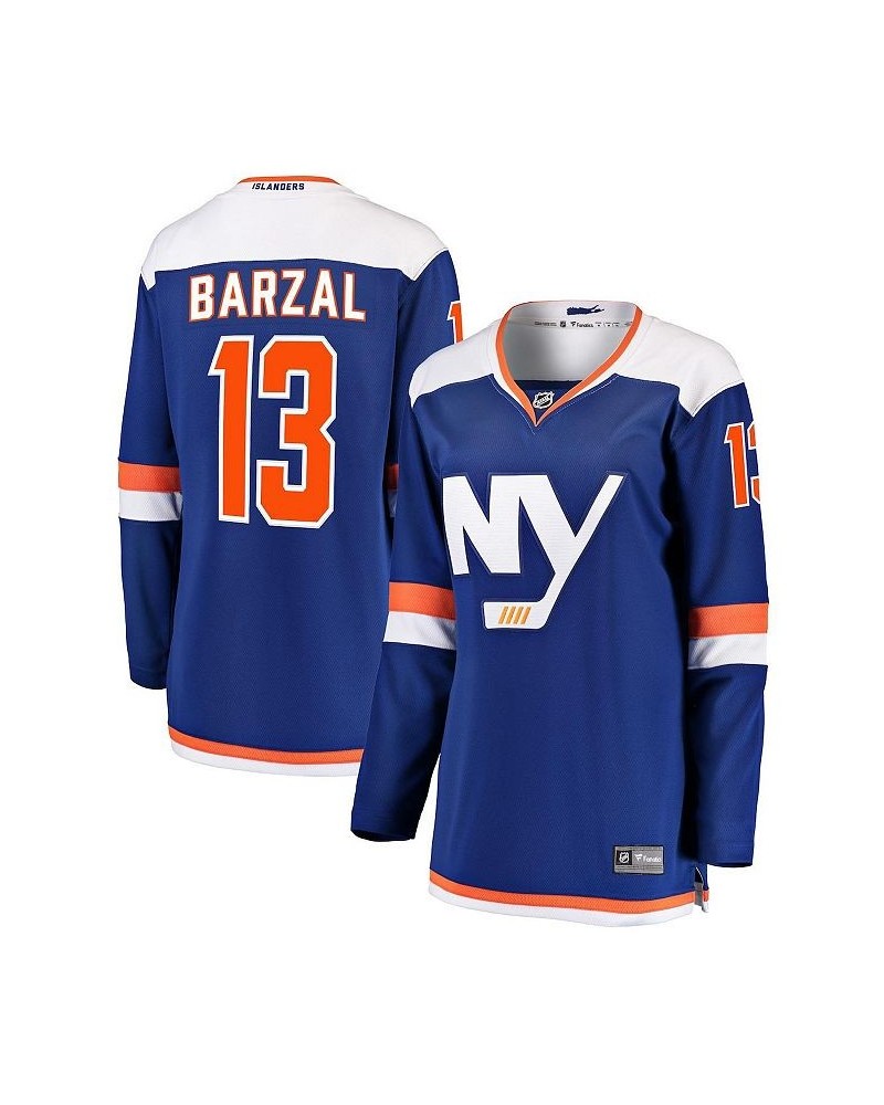 Women's Mathew Barzal Blue New York Islanders Alternate Breakaway Jersey Blue $69.30 Jersey