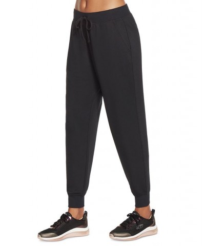 Women's SKECHLUXE™ Restful Crewneck & Drawstring Jogger Pants Bold Black $13.50 Pants