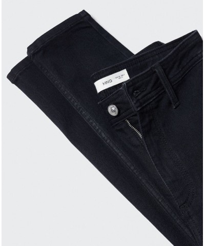 Women's High-Waist Cotton-Blend Jeggings Black Denim $22.40 Jeans