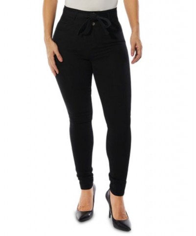 Juniors' High-Rise Curvy Skinny Jeans With Back Yoke Seam Detail Black $14.04 Jeans