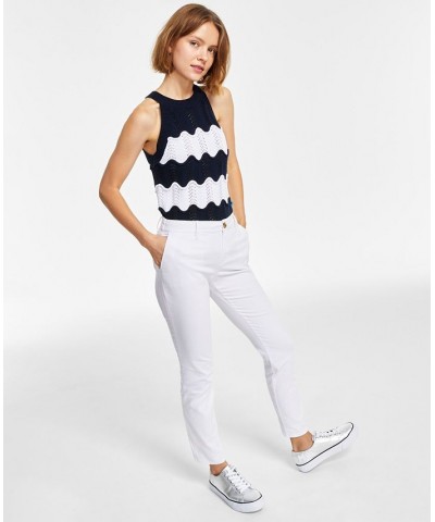 Women's Rope Roll-Tab Shirt & Hampton Chinos Bright White $26.09 Tops