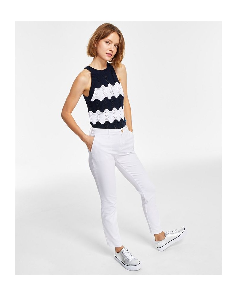 Women's Rope Roll-Tab Shirt & Hampton Chinos Bright White $26.09 Tops