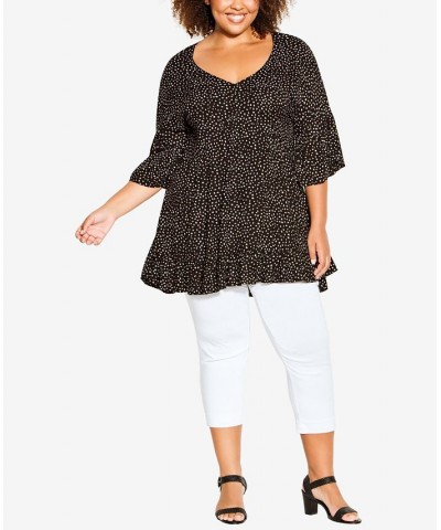 Plus Size Harper Tunic Top Black Spot $32.39 Tops