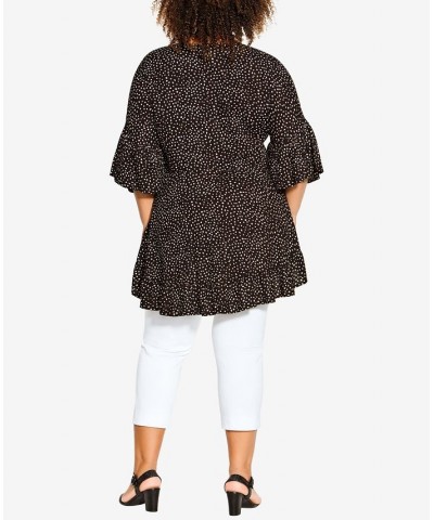 Plus Size Harper Tunic Top Black Spot $32.39 Tops