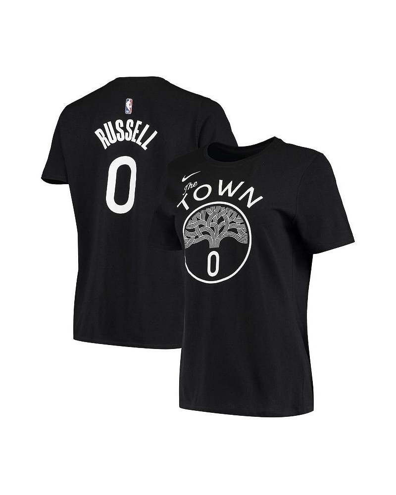 Women's D'Angelo Russell Black Golden State Warriors City Edition Name and Number Performance T-shirt Black $24.00 Tops