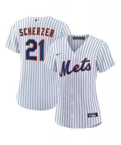 Women's Max Scherzer White New York Mets Home Replica Player Jersey White $60.90 Jersey