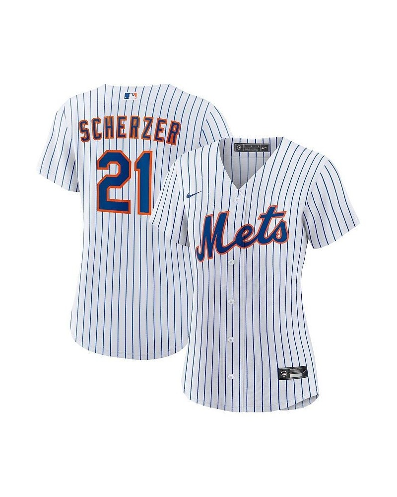 Women's Max Scherzer White New York Mets Home Replica Player Jersey White $60.90 Jersey