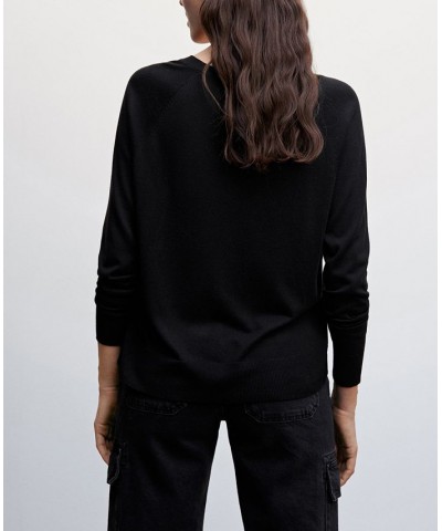 Women's Fine-Knit Sweater Black $27.49 Sweaters