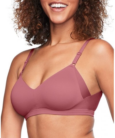 Warners No Side Effects Underarm and Back-Smoothing Comfort Wireless Lift T-Shirt Bra RN2231A Red $11.76 Bras