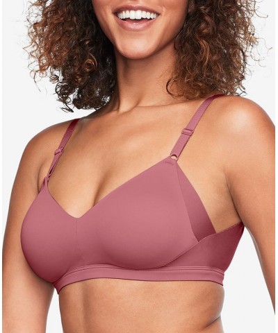 Warners No Side Effects Underarm and Back-Smoothing Comfort Wireless Lift T-Shirt Bra RN2231A Red $11.76 Bras