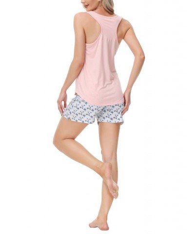 Women's Tank with Short Set Little Leaves $25.28 Sleepwear