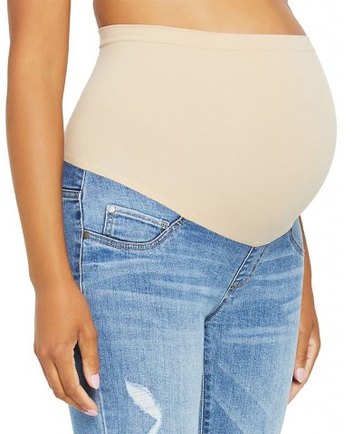 Maternity Distressed Skinny Jeans Medium Wash $33.06 Jeans