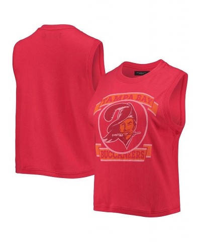 Women's Red Tampa Bay Buccaneers Rib Ranger Muscle Tank Top Red $22.94 Tops