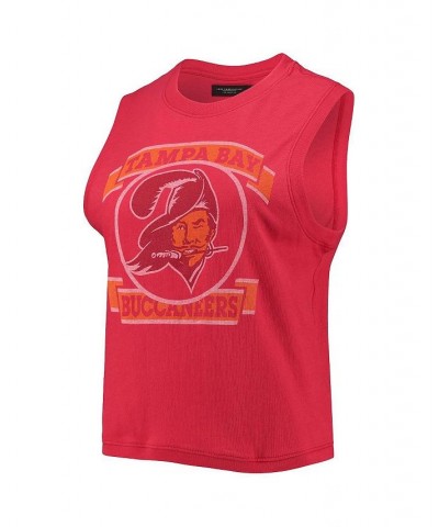 Women's Red Tampa Bay Buccaneers Rib Ranger Muscle Tank Top Red $22.94 Tops