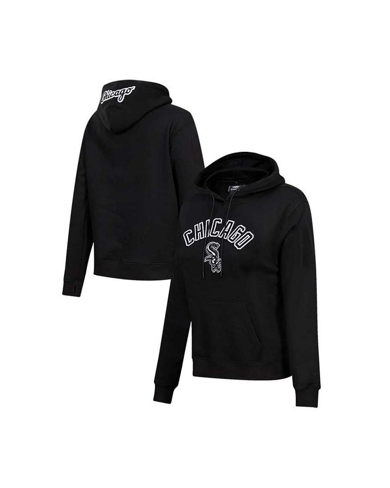 Women's Black Chicago White Sox Classic Fleece Pullover Hoodie Black $36.55 Sweatshirts