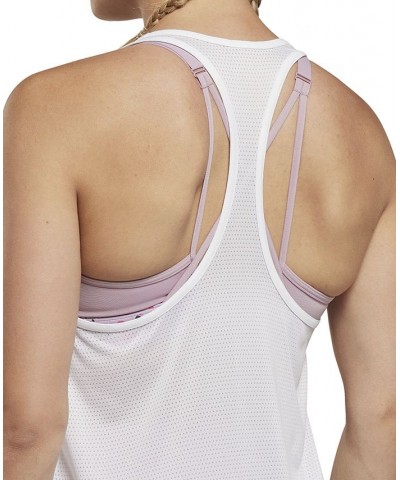 Women's Workout Ready Mesh Tank Top White $11.70 Tops