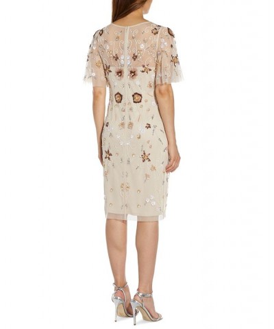 Embellished Sheath Dress Alabaster $54.94 Dresses