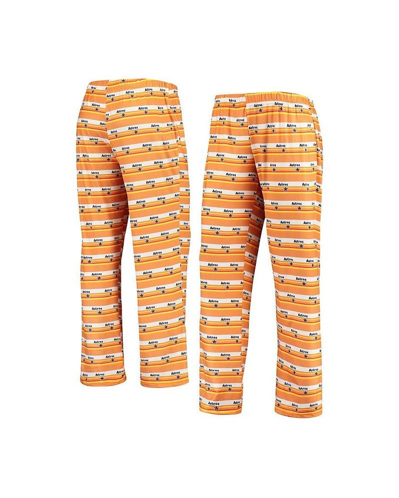 Women's Orange Houston Astros Retro Print Sleep Pants Orange $32.20 Pajama