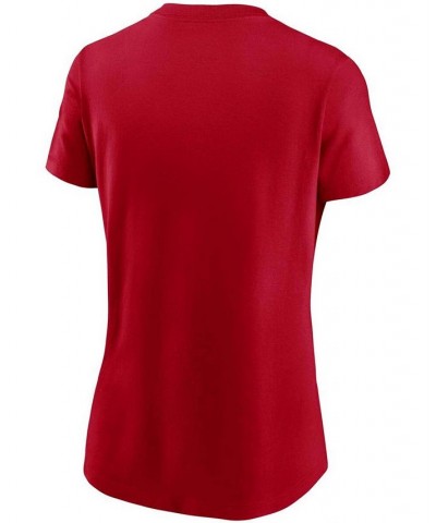 Women's Red New England Patriots Logo Essential T-shirt Red $24.29 Tops