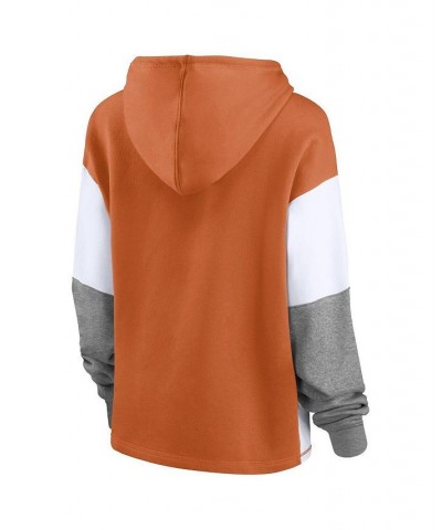 Women's Branded Texas Orange Texas Longhorns Play It Safe Colorblock Pullover Hoodie Texas Orange $28.00 Sweatshirts