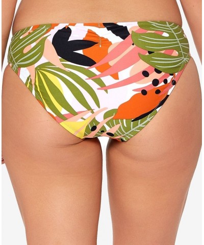 Tropical-Print Ruched Bikini Bottoms Tropical Multi $14.08 Swimsuits