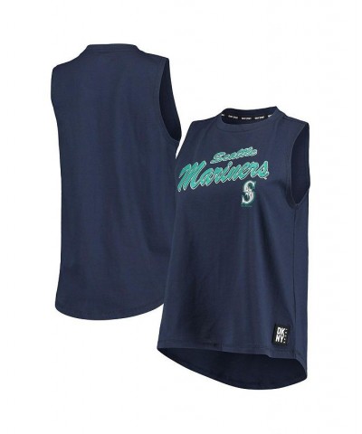 Women's Navy Seattle Mariners Marcie Tank Top Navy $23.10 Tops