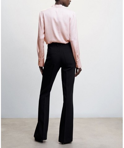 Women's Satin Wrap Blouse Pink $33.60 Tops