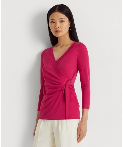 Women's Stretch Jersey Top Pink $51.74 Tops