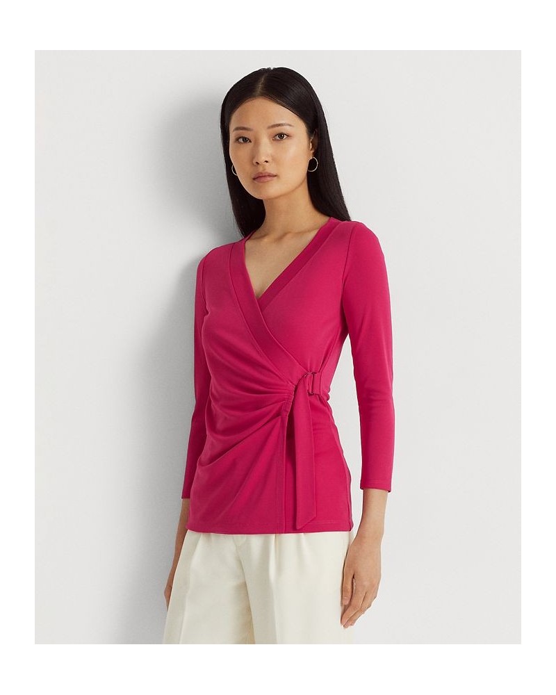 Women's Stretch Jersey Top Pink $51.74 Tops