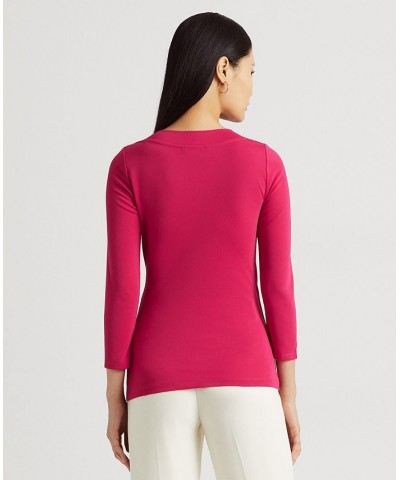 Women's Stretch Jersey Top Pink $51.74 Tops