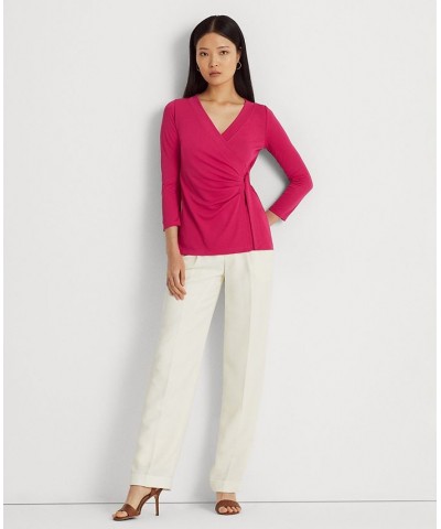 Women's Stretch Jersey Top Pink $51.74 Tops