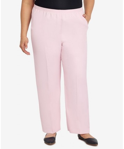 Plus Size Classic Fit Average Length Pull-on Pants Tearose $21.53 Pants