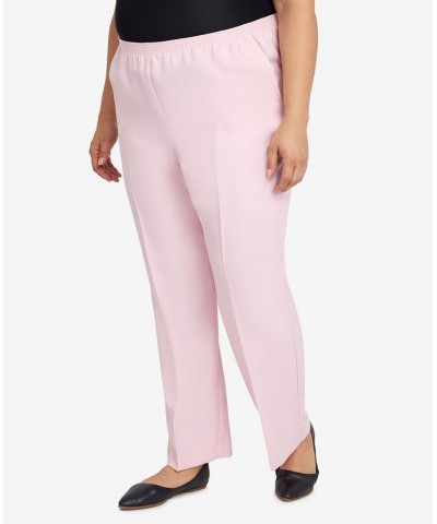 Plus Size Classic Fit Average Length Pull-on Pants Tearose $21.53 Pants