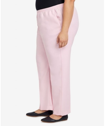 Plus Size Classic Fit Average Length Pull-on Pants Tearose $21.53 Pants