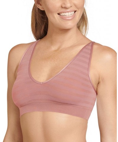 Matte and Shine Removable-Cup Bralette 1312 Nude Plum $16.08 Bras