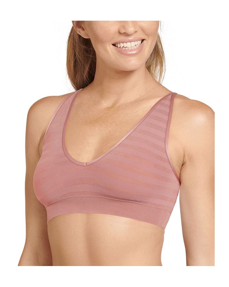 Matte and Shine Removable-Cup Bralette 1312 Nude Plum $16.08 Bras