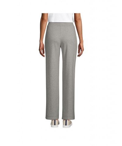 Women's Petite High Rise Serious Sweats Wide Leg Sweatpants Gray $39.72 Pants