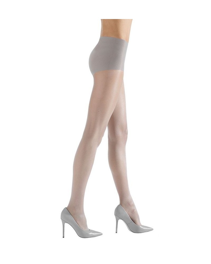 Women's Shimmer Sheer Control Top Tights 2 Pack Silver-Tone $26.88 Hosiery