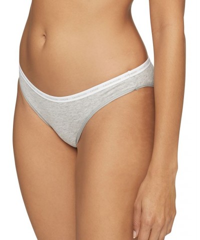 CK One Cotton Singles Bikini Underwear QD3785 Grey Heather $10.04 Panty