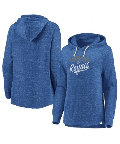 Women's Royal Kansas City Royals Faded Script Pullover Hoodie Royal $32.20 Sweatshirts