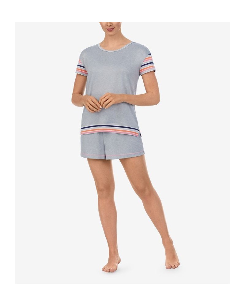 Women's Short Sleeve Boxer Pajama Set Heather Gray $35.20 Sleepwear