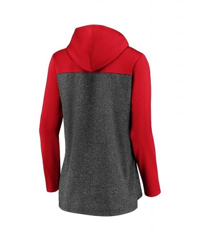 Women's Branded Heathered Charcoal and Red New Jersey Devils Chiller Fleece Pullover Hoodie Heathered Charcoal, Red $32.85 Sw...