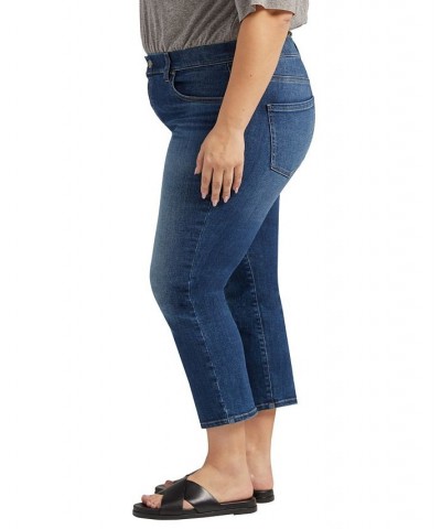 Plus Size Maya Mid Rise Capri Jeans Night Blue $29.64 Jeans