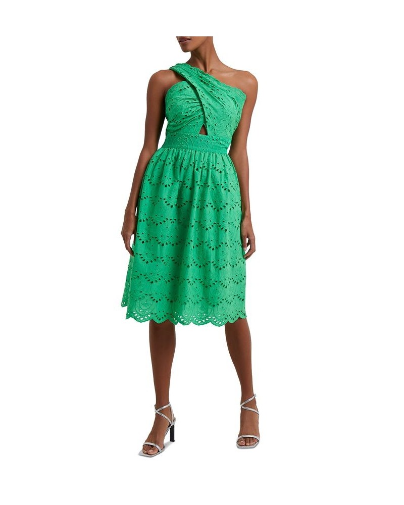 Women's One-Shoulder Dress Green $53.72 Dresses